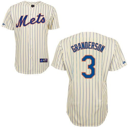 Curtis Granderson #3 Youth Baseball Jersey-New York Mets Authentic Home White Cool Base MLB Jersey
